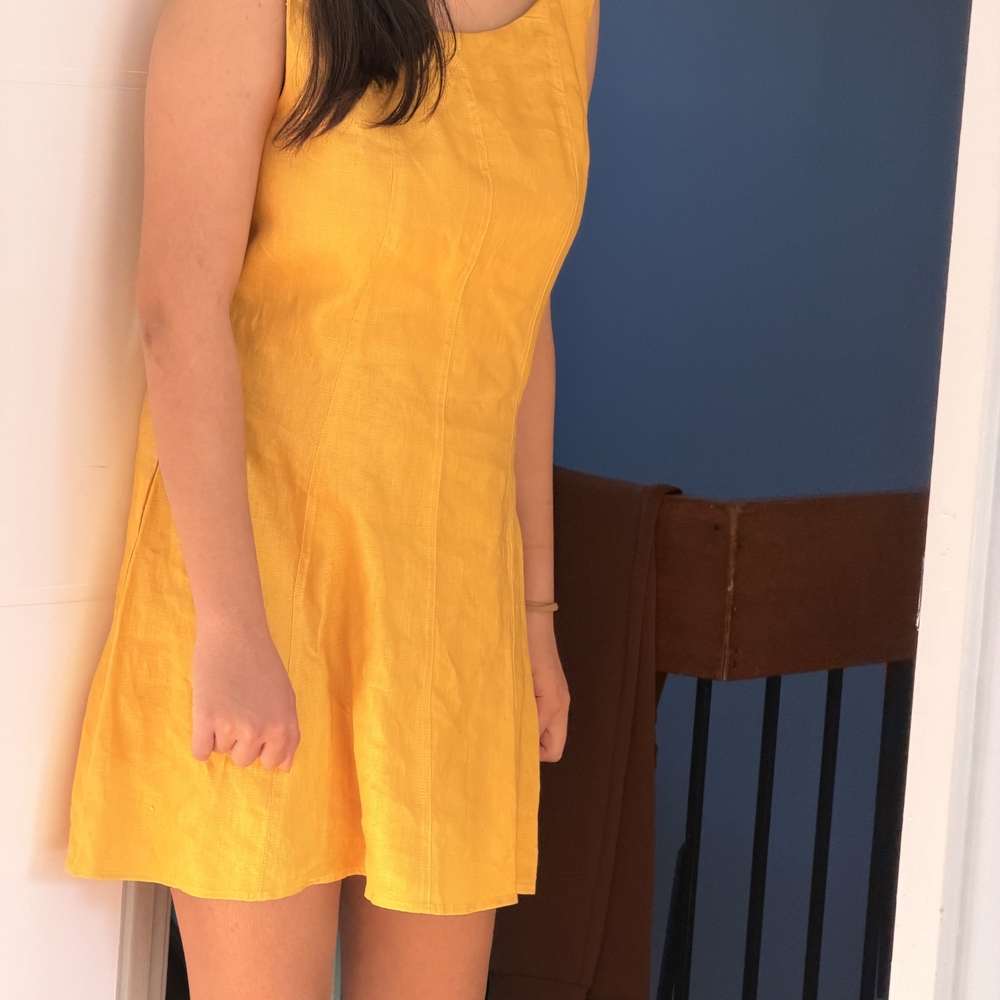 Reformation Sunny Yellow Mini Dress